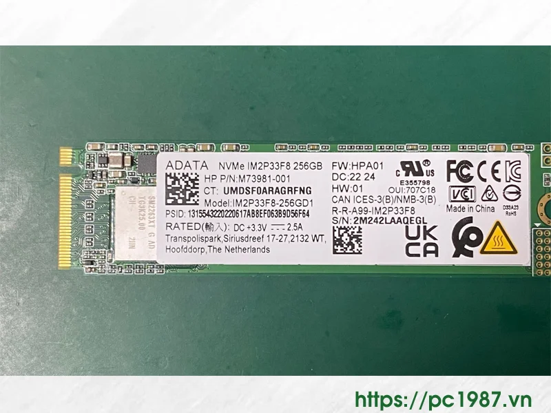 SSD Adata 256GB M 2 2280 PCIe Gen3 x 4