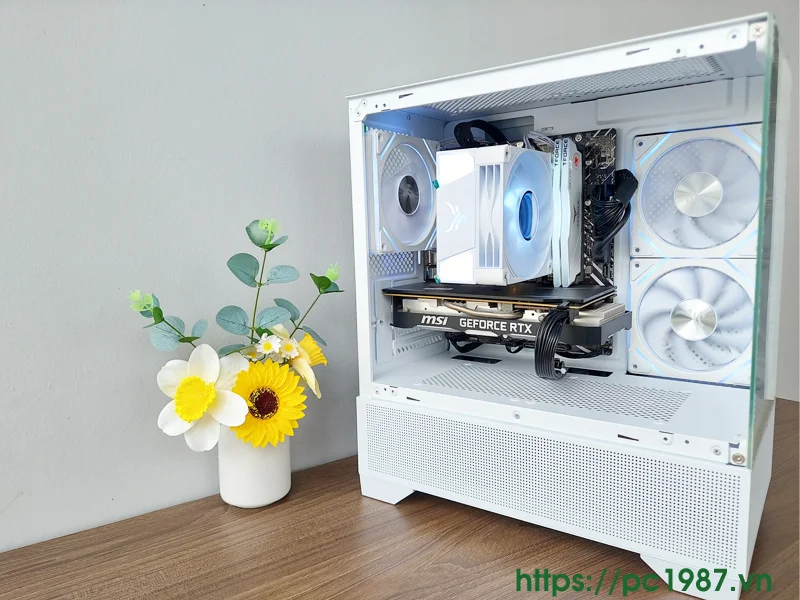 PC H610 I5-12400F 16GB RTX 2070 8GD6 Trắng - Đồ họa, Gaming PC H610 I5-12400F 16GB RTX 2070 8GD6 Trắng - Đồ họa, Gaming